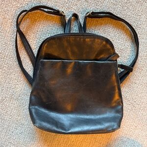 Leather backpack